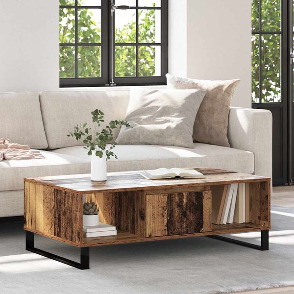 vidaXL Coffee Table Old Wood 104 x 60 x 35 cm Engineered Wood