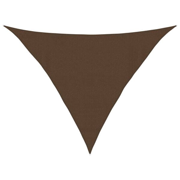 vidaXL Sunshade Sail 160 g/m&sup2; Brown 4x4x5.8 m HDPE