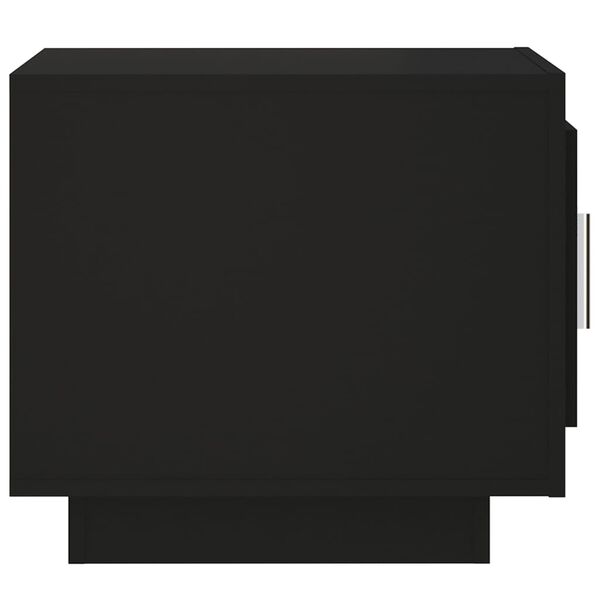 vidaXL Coffee Table Black 51x50x45 cm Engineered Wood