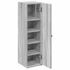 vidaXL Bathroom Cabinet with Roll Holder Grey Sonoma 20.5x22x72 cm