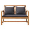 vidaXL Garden Sofa Set Natural Solid teak wood
