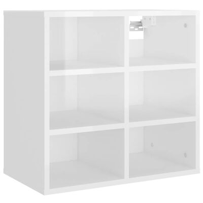 vidaXL Shoe Cabinet High Gloss White 52.5x30x50 cm