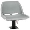 vidaXL 2 Piece Foldable Boat Seat Set No Pillow Grey 48x51x41 cm