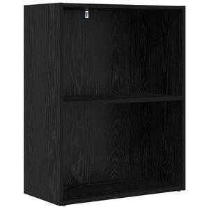 vidaXL Bookshelf 60 x 30 x 76.5 cm Engineered Wood Black Oak