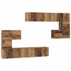 vidaXL TV Units 4 pcs Old Wood Engineered wood