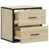 vidaXL Wall-mounted Bedside Cabinets 2 pcs Sonoma Oak 40x31x39.5 cm