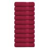 vidaXL Bath Towels "FROGN" 10 pcs Bordeaux 100x150 cm 360 gsm