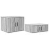 vidaXL Storage Cabinet 2 pcs Grey Sonoma 127 x 41 x 40 cm