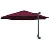 vidaXL Garden Parasol Manual Bordeaux Red 248 x 248 x 148 cm