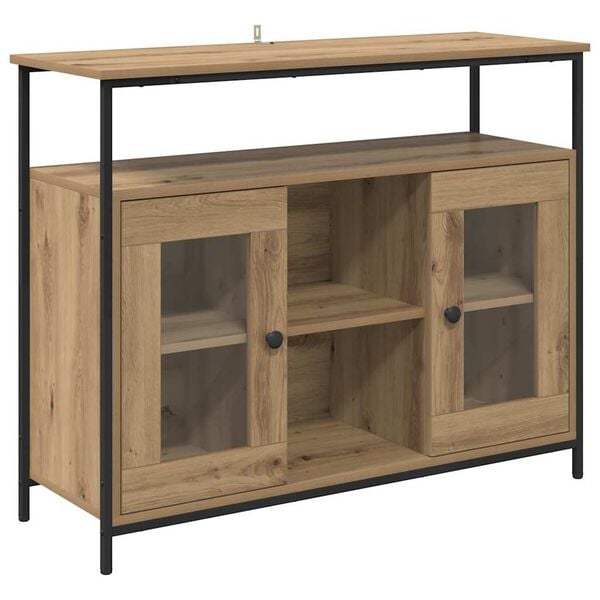 vidaXL Sideboard Artisan Oak 100 x 35 x 80 cm Engineered Wood