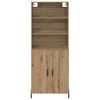 vidaXL Highboard Artisan Oak 69.5 x 32.5 x 180 cm Engineered Wood