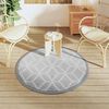 vidaXL Outdoor Carpet ARAKIL Grey &Oslash;120 cm PP