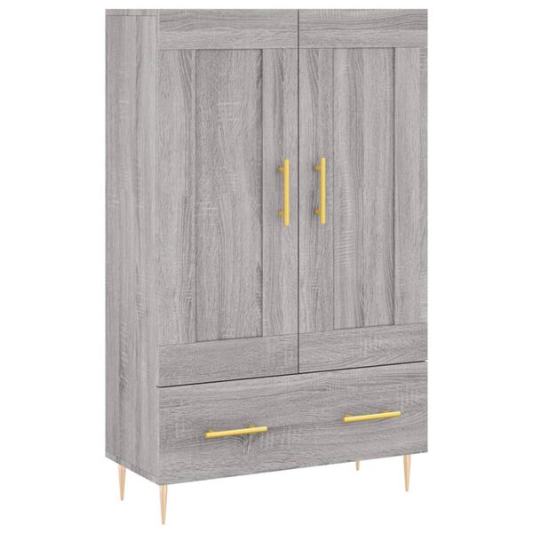 vidaXL Highboard Grey Sonoma 69.5x31x115 cm Engineered Wood