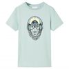 Kids'T-shirt with Stripes Light Mint 140