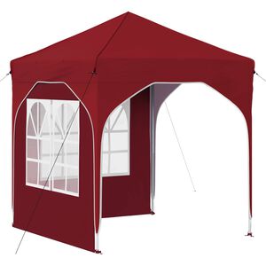 vidaXL Pop-up Party Tent 192 x 192 x 245 cm Burgundy
