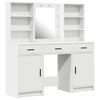 vidaXL Dressing Table Set 3 pcs White Engineered Wood