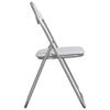 vidaXL Folding Chair 8 pcs White and Grey 48 x 43.5 x 81 cm
