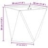 vidaXL Planter Silver 30 x 30 x 30 cm Stainless Steel
