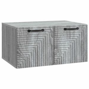 vidaXL Wall-Mounted TV Cabinet Grey Sonoma 59.5 x 41 x 30 cm
