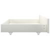 vidaXL Bed Frame without Mattress White Solid Wood Pine 90x200 cm