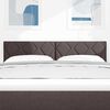 vidaXL Headboard with Headboard Dark Brown 160 cm Faux Leather