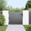 vidaXL Garden Gate with Lock Black 85 x 100 cm Powder-coated steel