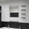 vidaXL Wall Mirror with 5 Shelves Silver 50x60 cm