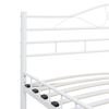 vidaXL Bed Frame with Headboard White 160x200 cm Metal