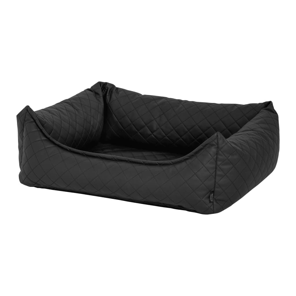 Madison Dog Bed Skai Check 80x67x22 cm Grey vidaXL