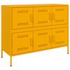 vidaXL Sideboard Mustard Yellow 100.5x39x79 cm Steel