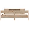 vidaXL Bookcase Bed without Mattress 180x200 cm Super King Solid Wood Pine