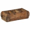 vidaXL Tray with Storage 4 pcs Brown 30 x 14 x 9 cm Solid Reclaim Wood