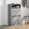 vidaXL Shoe Cabinet Grey Sonoma 60x34x116 Engineered Wood