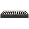 vidaXL Bed Frame with Drawers without Mattress Black 200x200 cm