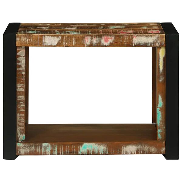 vidaXL Wall Cube with Shelf Brown 55 x 35 x 40 cm Solid Reclaim wood