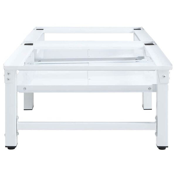 vidaXL Washing and Drying Machine Pedestal with Pull-out Shelves White