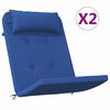 vidaXL Chair Cushion 2 pcs Blue 58 x 77 x 4.5 cm Oxford fabric