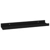 vidaXL Wall Shelves 4 pcs Black 40x9x3 cm
