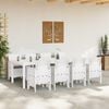 vidaXL Garden Dining Set 9 pcs Light Grey Polypropylene