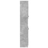 vidaXL Bathroom Cabinet Concrete Grey 32x34x188.5 cm Engineered Wood