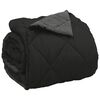 vidaXL Full Year Duvet Black and Anthracite 220 x 240 cm Microfiber