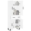 vidaXL Highboard White 69.5x34x180 cm Engineered Wood