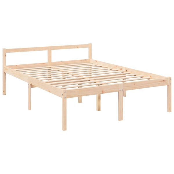 vidaXL Senior Bed without Mattress 160x200cm Solid Wood Pine