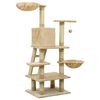 vidaXL Cat Tree with Sisal Scratching Posts Beige 122 cm