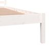vidaXL Bed Frame without Mattress 135x190cm White Double