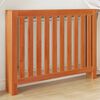 vidaXL Radiator Cover Wax Brown 108.5x19x84 cm Solid Wood Pine