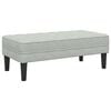 vidaXL Bench with Cushion Light Grey 113 x 57 x 39 cm Velvet