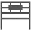 vidaXL Bed Headboard Grey 95.5x4x100 cm Solid Wood Pine