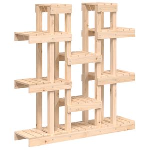 vidaXL Plant Stand 104,5x25x109,5 cm Solid Wood Pine