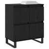 vidaXL Sideboard 2 pcs Black Oak 60 x 35 x 70 cm